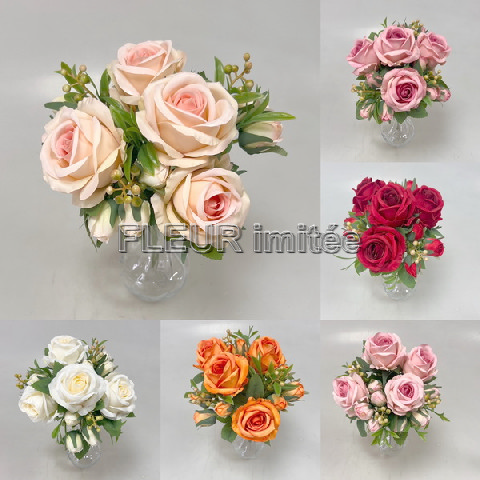 Kytice růže x7 36cm 12/96