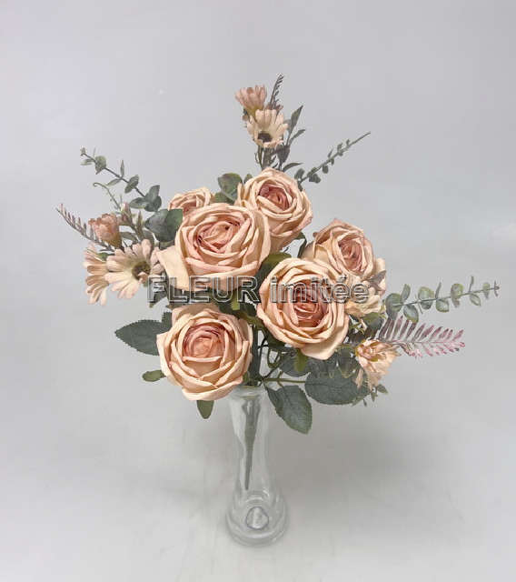 Kytice růže x9 35cm 6/72