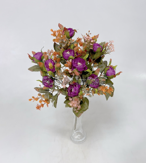 Kytice drobné květy x13 47cm