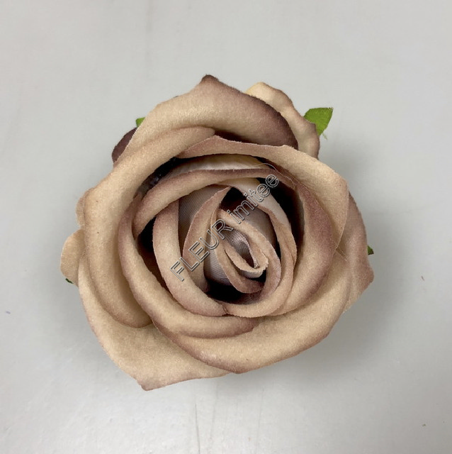 Květ růže velvet 7cm 12/864