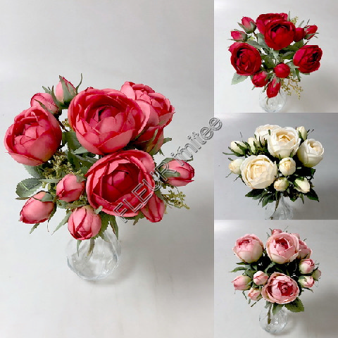 Kytice pivoňka 33cm 12/120