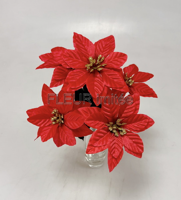 Poinsettia x5  33cm   12/144