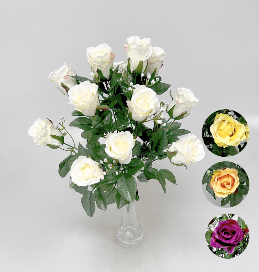 Kytice růže x 12 45cm  12/14