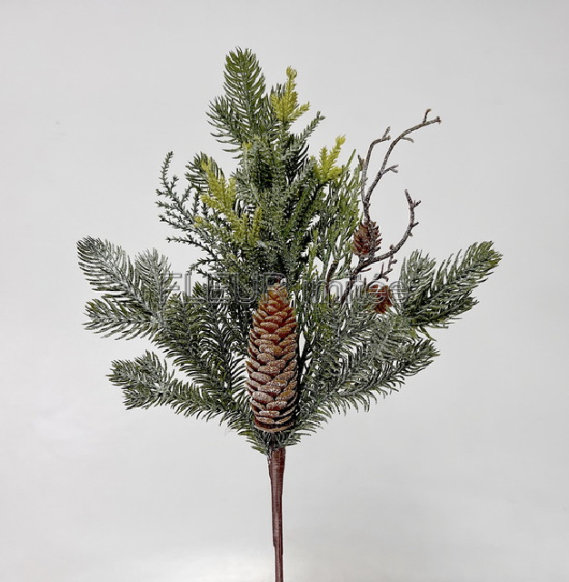 Chvojí větev mix zasněž.42cm 12/144