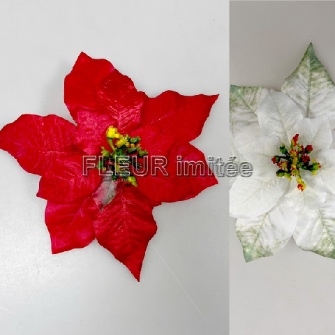 Květ poinsettia 20cm 12/240